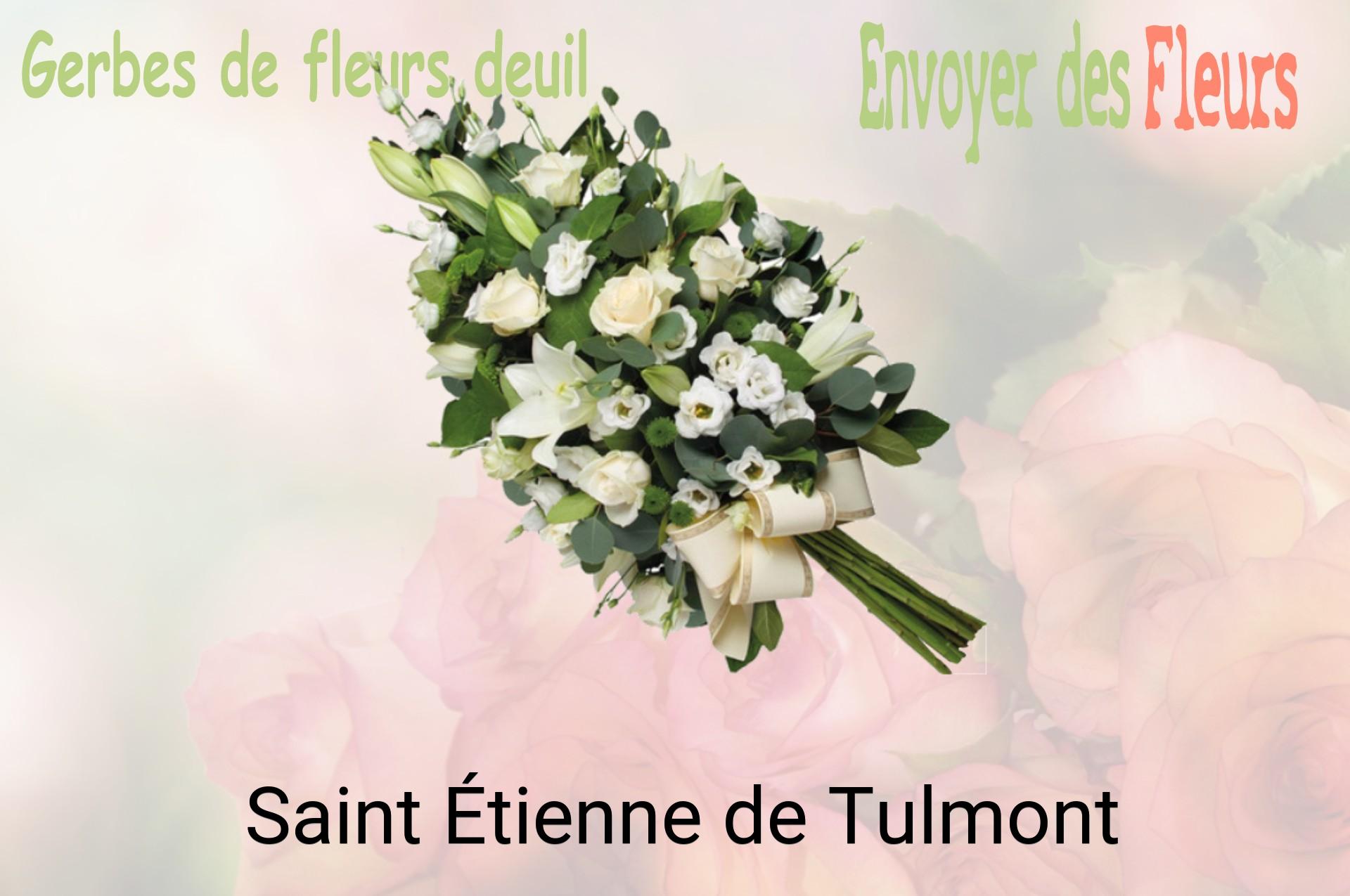 Gerbe de fleurs de deuil livrée à Saint-Étienne-de-Tulmont